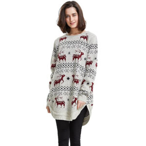 Women’s Reindeer Snowflake Christmas Sweater